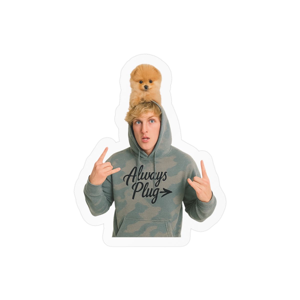 Logan Paul Bold Fan Sticker | Vinyl Decal - alternate angle 3, merchandise