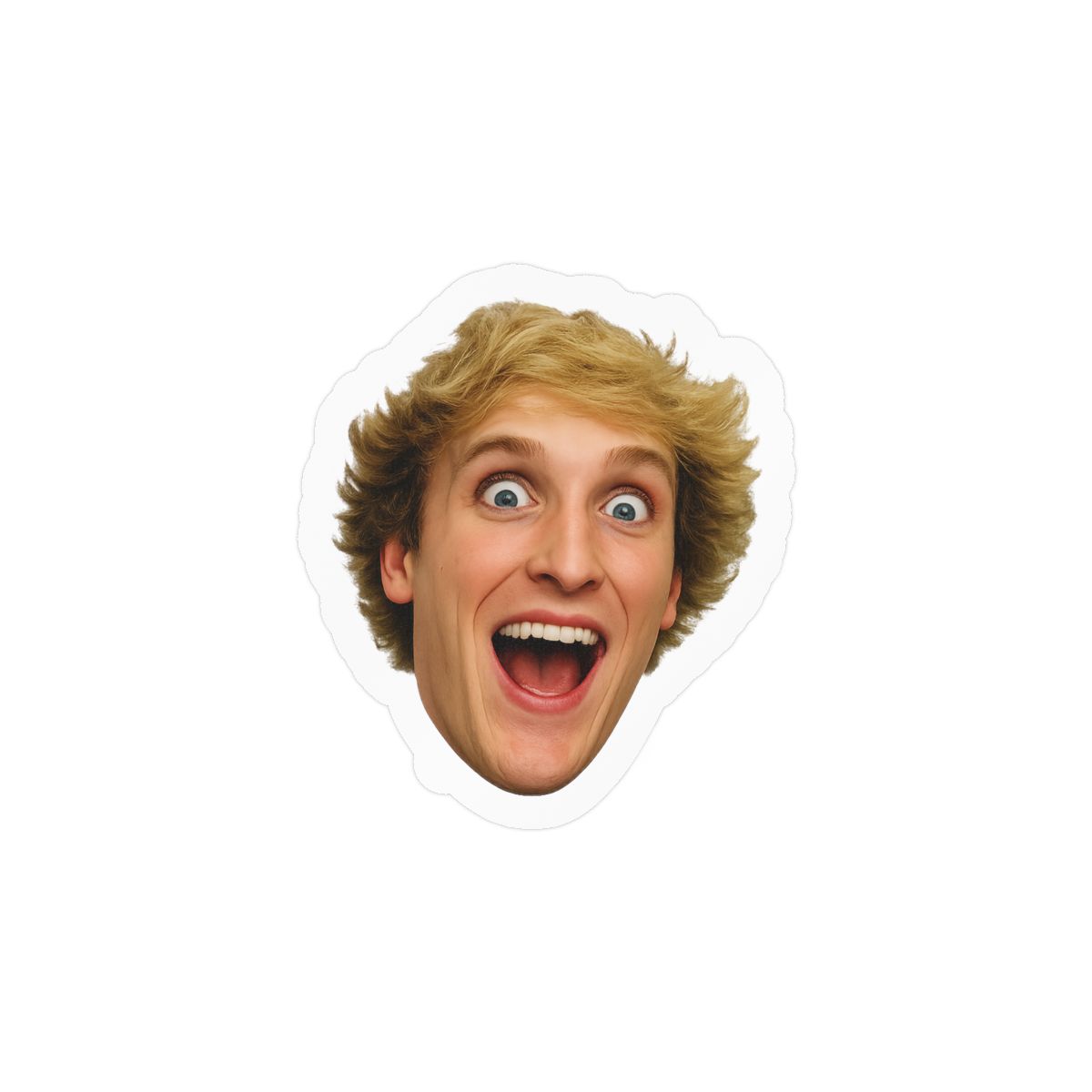 Logan Paul Bold Fan Sticker | Iconic Vinyl Decal - alternate angle 3, merchandise