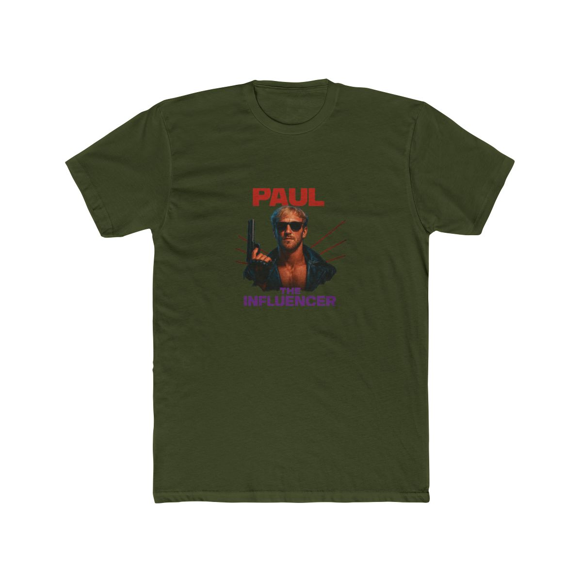 Funny Logan Paul Influencer Pun T Shirt - Ultimate Fan Badge - alternate angle 4, merchandise