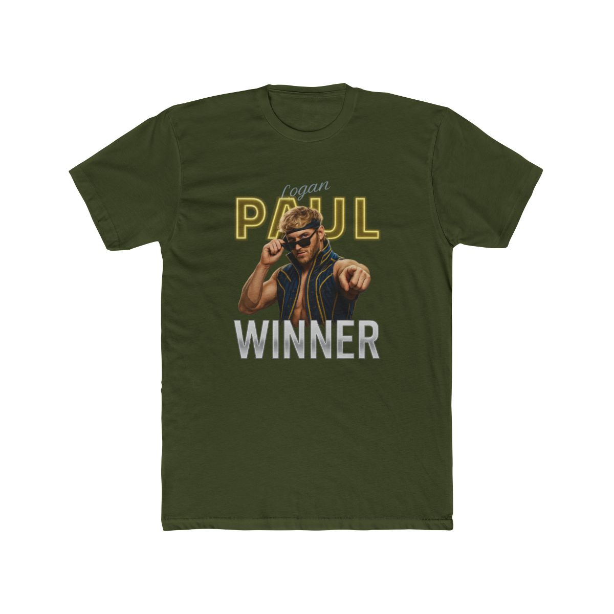 Logan Paul Winner Bold Boxing T Shirt - alternate angle 2, merchandise